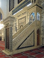 Il minbar della moschea.