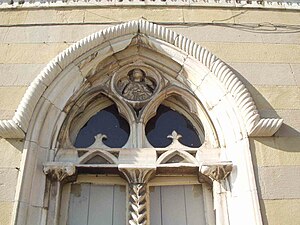 a Gothic window