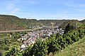 Panorama Treis-Karden mit Blick zum Martberg bei Pommern westlich von Karden