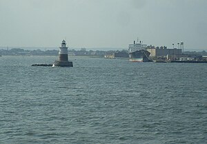 Robbins Reef Lighthouse (2010) von der Staten Island Ferry