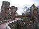 Approach to Roslin Castle over the bridge