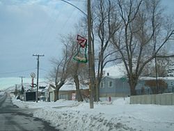 Main Street in winter