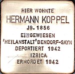 Stolperstein für Hermann Koppel (Kölner Straße 25)