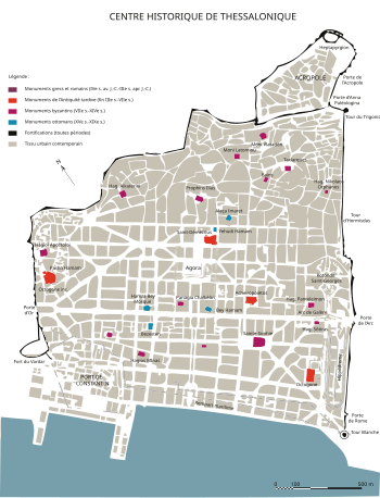 Lageplan mit Verlauf der Stadtmauer