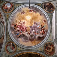 Αγία Τριάδα, τοιχογραφία θολου, Φλωρεντία, Santa Felicita
