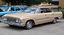 1961 Dodge Polara hardtop wagon, front view