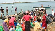 Evacuation in Rakhine, Myanmar