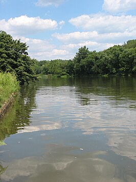 De Anacostia rivier in Washington D.C.