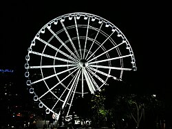 A Wheel of Brisbane éjjel