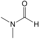 Structuurformule van dimethylformamide