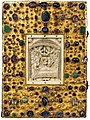 Elfenbein-Einbandtafel des Evangeliars Ottos III., byzanthinisch, etwa 997 bis 1000