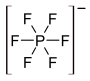 Struktur des Hexafluorophosphations