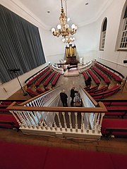 Photograph of the inside of the Holywell Music Room