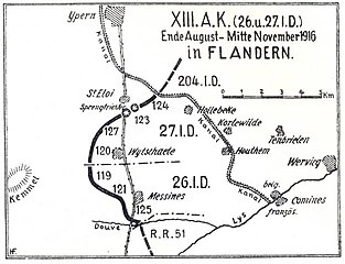 27. Inf. Div. 1916 in Flandern
