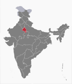 Location of Mewat in India