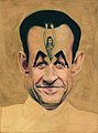 caricature of Nicolas Sarkozy and Carla Bruni (2008)