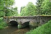 Brug de la Justice "Vieux Pont" en het ensemble van de brug en zijn omgeving