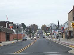 Downtown Marathon City on Wisconsin Highway 107