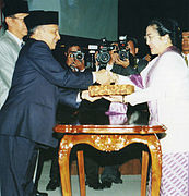 Megawati after Wahid's impeachment and her inauguration, 2001