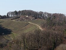 Ruine Frohberg von der Ruine Münchsberg aus gesehen