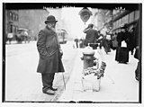 Pretzel-Verkäufer in Brooklyn, Park Slope, 6th Avenue, New York City, um 1915