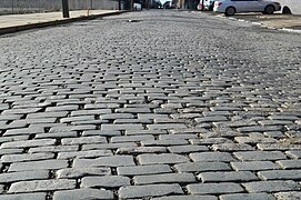 Belgian block street in Philadelphia