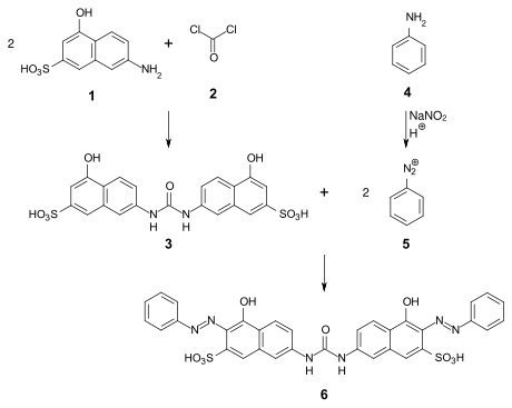 Synthese von C.I. Direct Orange 26