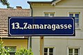 Straßenbenennung Zamaragasse in Wien