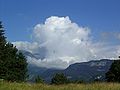 Cumulus congestus boven Urbachtal