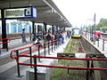 Tram van de RijnGouwelijn op het station