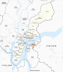 Location of Castagnola-Cassarate