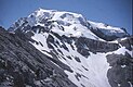 The Ortler seen from the North ridge showing the normal route of ascent