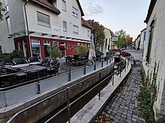 Mühlkanal bei der Eisdiele in Endersbach