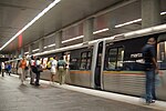 MARTA train at North Avenue station