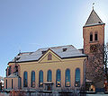 Exterior of the parish church of St. Mauritius