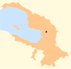 Aptekarsky Ostrov Municipal Okrug on the 2006 map of St. Petersburg