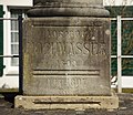 Escherdenkmal in Walenstadt, Sockel mit Hochwassermarken