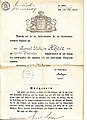 Hamburger Bürgerbrief von August Höper aus dem Jahre 1891 – mit Hamburger Wappen