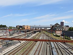 Bahnhof Odense, Blick von Westen