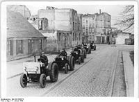 Einmündung Weißes Kreuz in die Neubrandenburger Straße (1950)