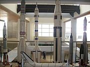Rocket models displayed inside before its renewal on 2012