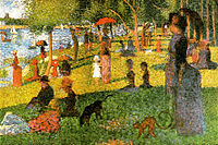 Vasárnap délután Grande Jatte szigetén (végső vázlat, 1884-85) Metropolitan Művészeti Múzeum, New York