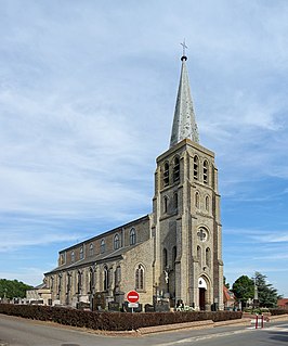 De Sint-Pieterskerk in Merkegem