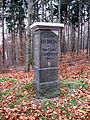 Nagelsche Säule auf dem Buchberg bei Laußnitz, nach Restaurierung am 24. November 2012 eingeweiht (Lage: 51° 14′ 6″ N, 13° 50′ 10″ O51.23513.836111255)