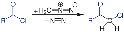 Reaktionsschema Nierenstein-Reaktion