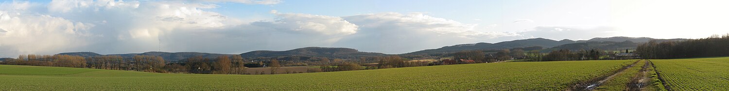 Panoramic view of the Teutoburg Forest