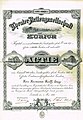Sammelgebiet Theater: Namenaktie der Theater-Actiengesellschaft Zürich vom 1. Mai 1891