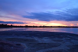 Sonnenuntergang am Río Vichada