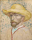 Hasır Şapkalı Otoportre, Yaz 1887 Van Gogh Müzesi, Amsterdam (F469)
