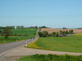 De A12 ten zuiden van Tauragė